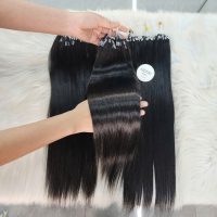 #1b H6 Feather Hair Extensions