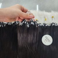 #1b H6 Feather Hair Extensions