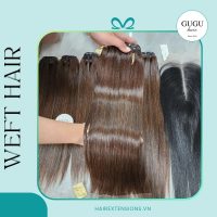 Natural Brown Bone Straight Human Weft Hair Extensions - 100% Vietnamese Human Hair Extensions