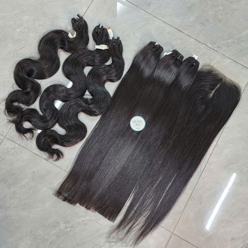 Colored Human Hair Bundles With Closure: The Ultimate Solution for Stylish Colored Hairstyles 2 Best Vietnamese Human Hair Extensions - High End Raw Hair Weft Hair