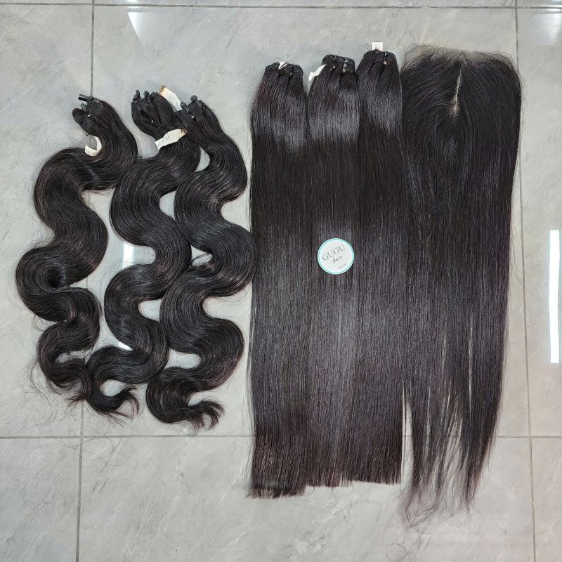Colored Human Hair Bundles With Closure: The Ultimate Solution for Stylish Colored Hairstyles 1 Best Vietnamese Human Hair Extensions High End Raw Hair Weft Hair 3