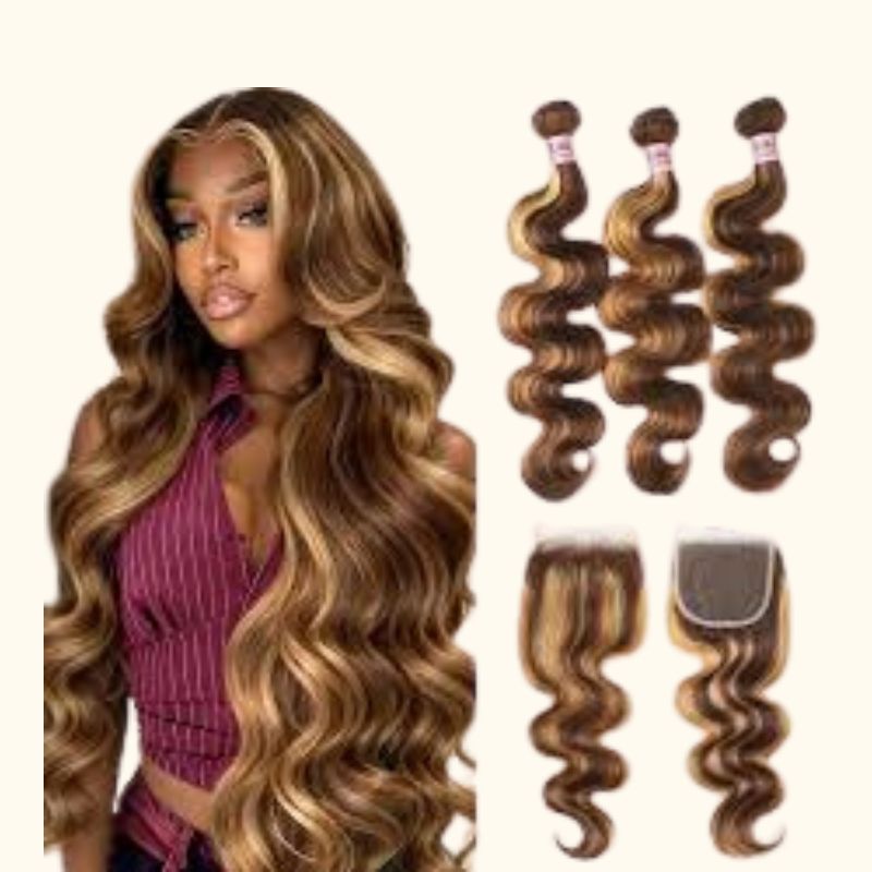 Colored Human Hair Bundles With Closure: The Ultimate Solution for Stylish Colored Hairstyles 7 Colored Human Hair Bundles With Closure 3
