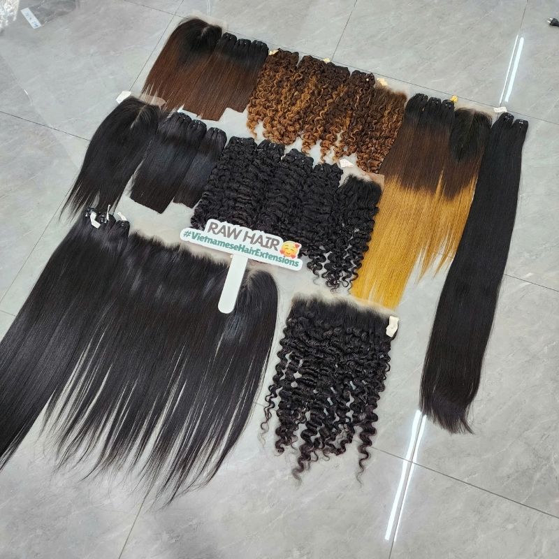 Human Hair Weft Hair Extensions - 100% Vietnamese Human Hair Extensions Collection