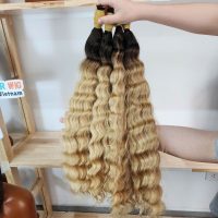 Luxury Dark Root Honey Blonde Loose Wave Virgin Hair Extensions