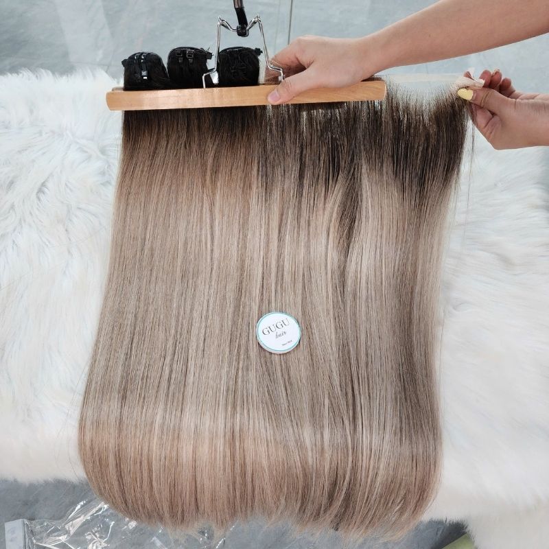 Colored Human Hair Bundles With Closure: The Ultimate Solution for Stylish Colored Hairstyles 4 Premium Human Hair Black Ombre Blonde Gray Hair Weft