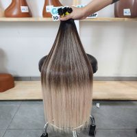 Premium Raw Vietnamese Hair Extension Super Long Length #2#6#613 Highlight Ombre Silky Straight I-tip Hair Extensions