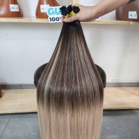 Premium Raw Vietnamese Hair Extension Super Long Length #2#6#613 Highlight Ombre Silky Straight I-tip Hair Extensions