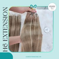 #18#60 Beige Blonde Mixed H6 Feather Hair Extensions