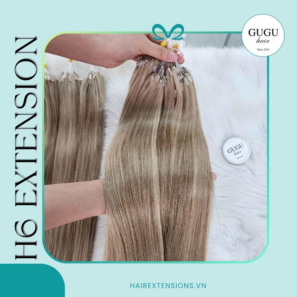#18#60 Beige Blonde Mixed H6 Feather Hair Extensions