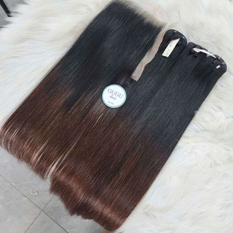 Human Hair Weft Hair Extensions with Closure