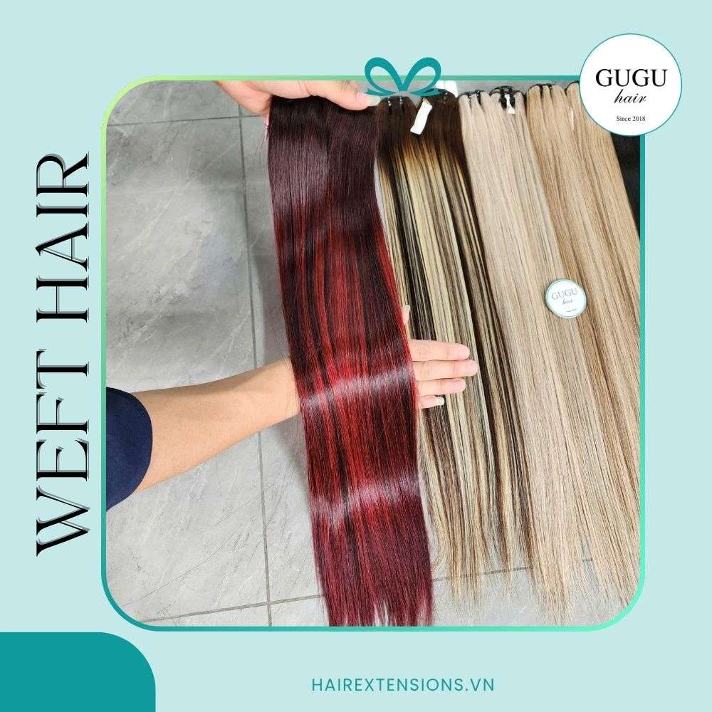 Premium Raw Vietnamese Human Hair Extensions Weft Hair